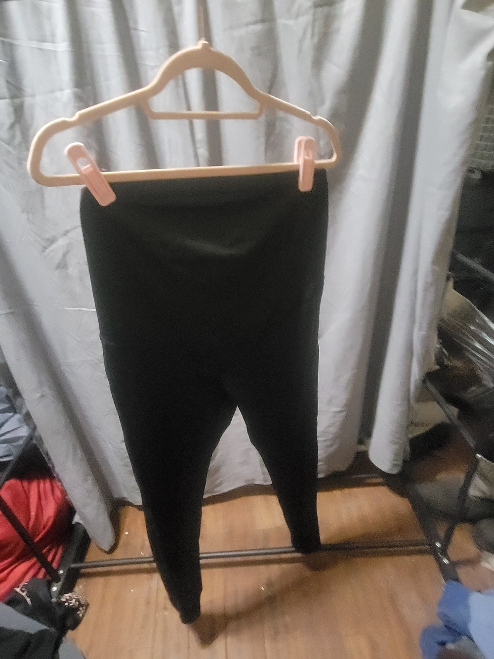 SHEIN Black Maternity High-Waist Leggings for Women
